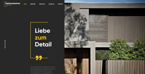 Website für Das Architekturbüro in Aalen | Webdesign